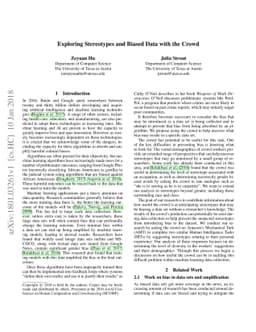 Exploring Stereotypes and Biased Data with the Crowd