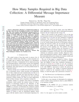 How Many Samples Required in Big Data Collection: A Differential Message
  Importance Measure