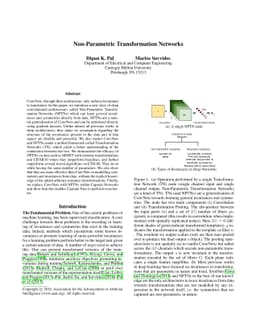 Non-Parametric Transformation Networks