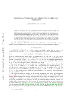 Empirical $L^2$-distance test statistics for ergodic diffusions
