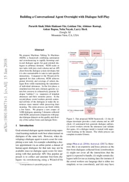 Building a Conversational Agent Overnight with Dialogue Self-Play