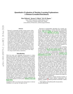 A Human-Grounded Evaluation Benchmark for Local Explanations of Machine
  Learning