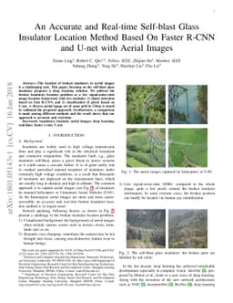 An Accurate and Real-time Self-blast Glass Insulator Location Method
  Based On Faster R-CNN and U-net with Aerial Images