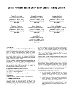 Social Network based Short-Term Stock Trading System
