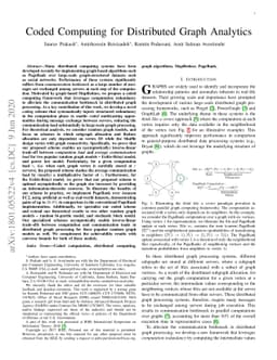 Coded Computing for Distributed Graph Analytics