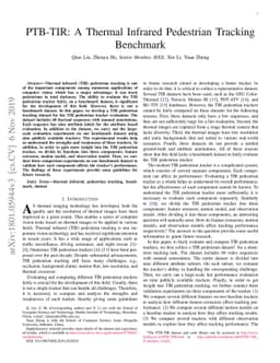 PTB-TIR: A Thermal Infrared Pedestrian Tracking Benchmark