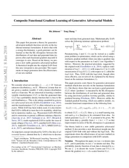 Composite Functional Gradient Learning of Generative Adversarial Models