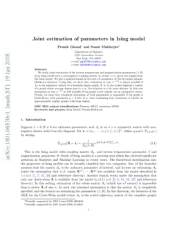 Joint estimation of parameters in Ising model
