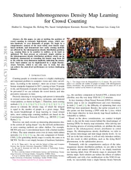 Structured Inhomogeneous Density Map Learning for Crowd Counting