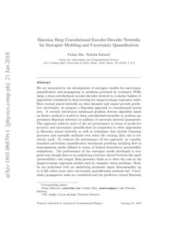 Bayesian Deep Convolutional Encoder-Decoder Networks for Surrogate
  Modeling and Uncertainty Quantification
