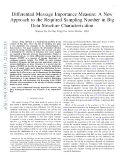 Differential Message Importance Measure: A New Approach to the Required
  Sampling Number in Big Data Structure Characterization