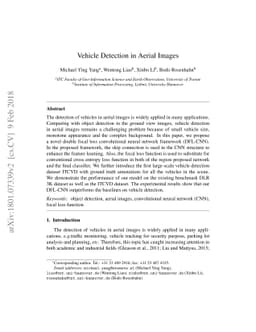 Vehicle Detection in Aerial Images