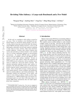Revisiting Video Saliency: A Large-scale Benchmark and a New Model