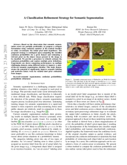 A Classification Refinement Strategy for Semantic Segmentation