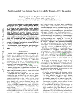 Semi-Supervised Convolutional Neural Networks for Human Activity
  Recognition