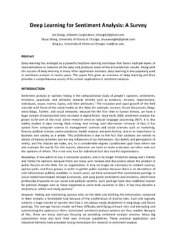 Deep Learning for Sentiment Analysis : A Survey