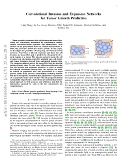 Convolutional Invasion and Expansion Networks for Tumor Growth
  Prediction
