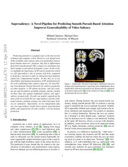 Supersaliency: A Novel Pipeline for Predicting Smooth Pursuit-Based
  Attention Improves Generalizability of Video Saliency