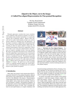 Aligned to the Object, not to the Image: A Unified Pose-aligned
  Representation for Fine-grained Recognition