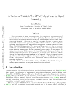 A Review of Multiple Try MCMC algorithms for Signal Processing