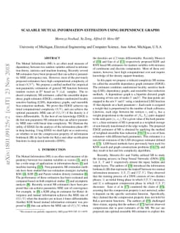 Scalable Mutual Information Estimation using Dependence Graphs