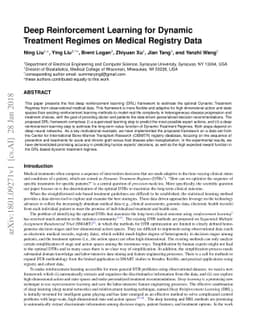 Deep Reinforcement Learning for Dynamic Treatment Regimes on Medical
  Registry Data