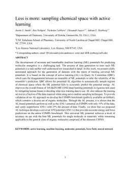 Less is more: sampling chemical space with active learning