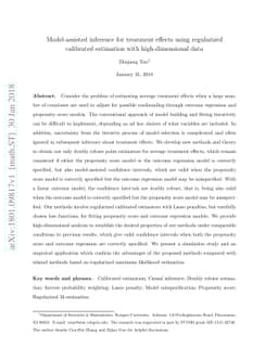 Model-assisted inference for treatment effects using regularized
  calibrated estimation with high-dimensional data