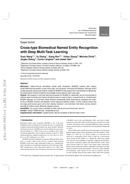 Cross-type Biomedical Named Entity Recognition with Deep Multi-Task
  Learning