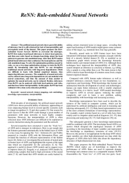 ReNN: Rule-embedded Neural Networks