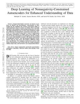 Deep Learning of Nonnegativity-Constrained Autoencoders for Enhanced
  Understanding of Data