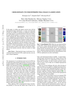 Cross-domain CNN for Hyperspectral Image Classification