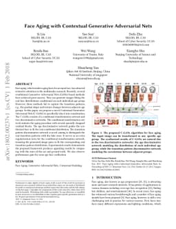 Face Aging with Contextual Generative Adversarial Nets