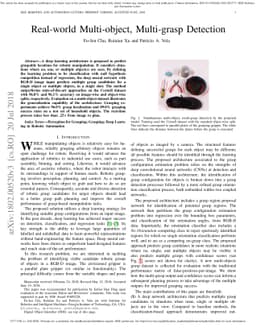 Real-world Multi-object, Multi-grasp Detection