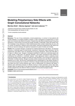 Modeling polypharmacy side effects with graph convolutional networks