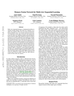 Memory Fusion Network for Multi-view Sequential Learning