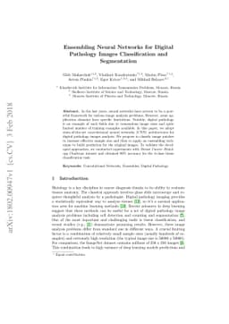 Ensembling Neural Networks for Digital Pathology Images Classification
  and Segmentation