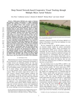 Deep Neural Network-based Cooperative Visual Tracking through Multiple
  Micro Aerial Vehicles