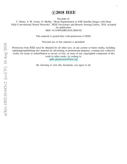 Road Segmentation in SAR Satellite Images with Deep Fully-Convolutional
  Neural Networks