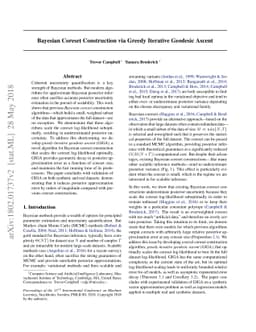 Bayesian Coreset Construction via Greedy Iterative Geodesic Ascent