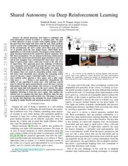 Shared Autonomy via Deep Reinforcement Learning