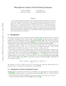 Near-Optimal Coresets of Kernel Density Estimates