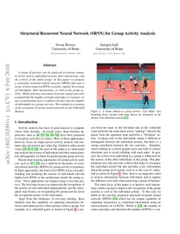 Structural Recurrent Neural Network (SRNN) for Group Activity Analysis