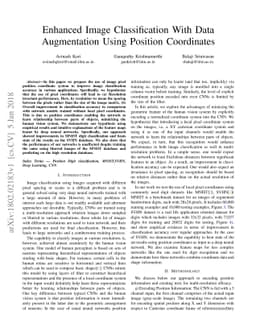 Enhanced Image Classification With Data Augmentation Using Position
  Coordinates