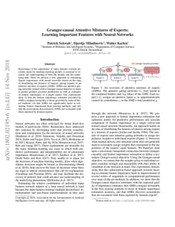 Granger-causal Attentive Mixtures of Experts: Learning Important
  Features with Neural Networks