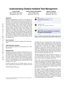 Understanding Chatbot-mediated Task Management