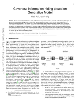 Coverless information hiding based on Generative Model
