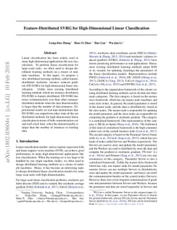 Feature-Distributed SVRG for High-Dimensional Linear Classification