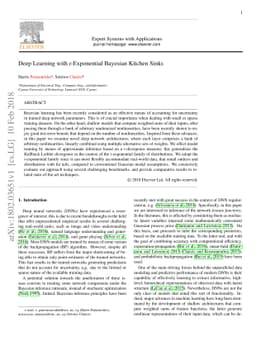 Deep learning with t-exponential Bayesian kitchen sinks