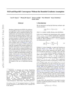 SGD and Hogwild! Convergence Without the Bounded Gradients Assumption